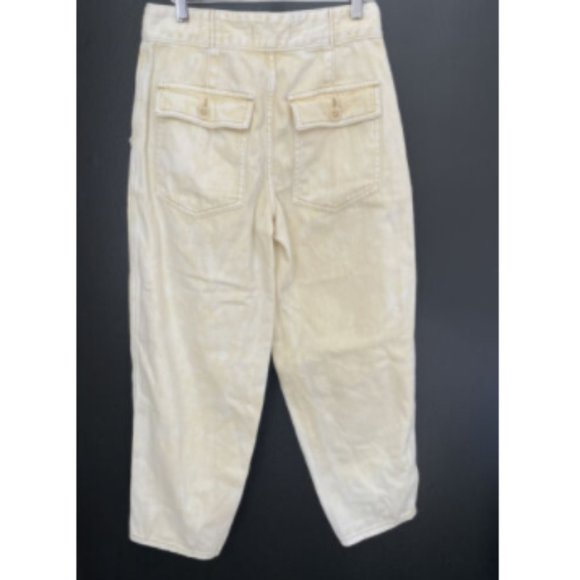 Free People Boho High Waisted Crop PLEATEDPANTS 25 - Picture 4 of 6